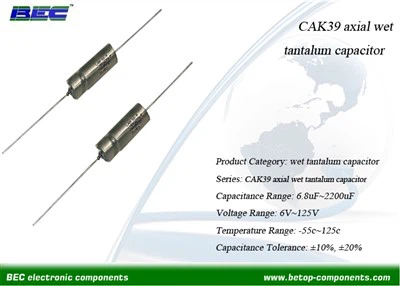 CAK39 Condensador axial de tantal